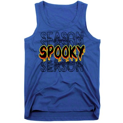 Tis The Season To Be Creepy Retro Halloween Spooky Season Gift Tank Top