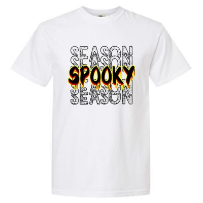 Tis The Season To Be Creepy Retro Halloween Spooky Season Gift Garment-Dyed Heavyweight T-Shirt