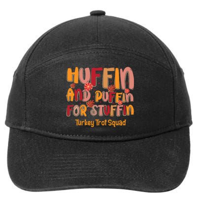 Turkey Trot Squad Thanksgiving 7-Panel Snapback Hat