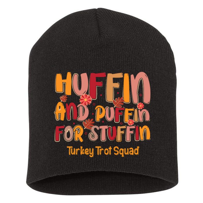 Turkey Trot Squad Thanksgiving Short Acrylic Beanie