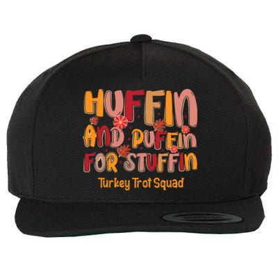 Turkey Trot Squad Thanksgiving Wool Snapback Cap