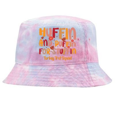 Turkey Trot Squad Thanksgiving Tie-Dyed Bucket Hat