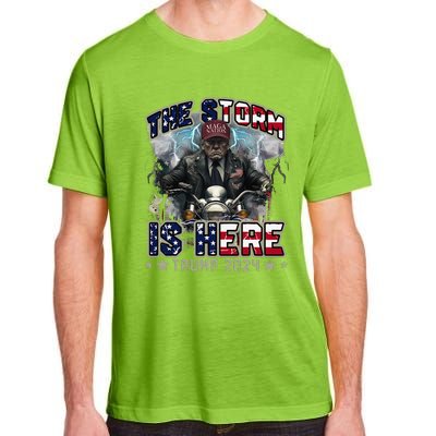 The Trump Storm Is Here Donald Trump 2024 Adult ChromaSoft Performance T-Shirt