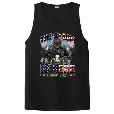 The Trump Storm Is Here Donald Trump 2024 PosiCharge Competitor Tank