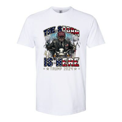 The Trump Storm Is Here Donald Trump 2024 Softstyle CVC T-Shirt