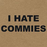 Top That Says Hate Commies Anti Commie Communism Sucks Cotton Canvas Backpack