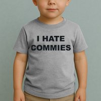 Top That Says Hate Commies Anti Commie Communism Sucks Toddler T-Shirt