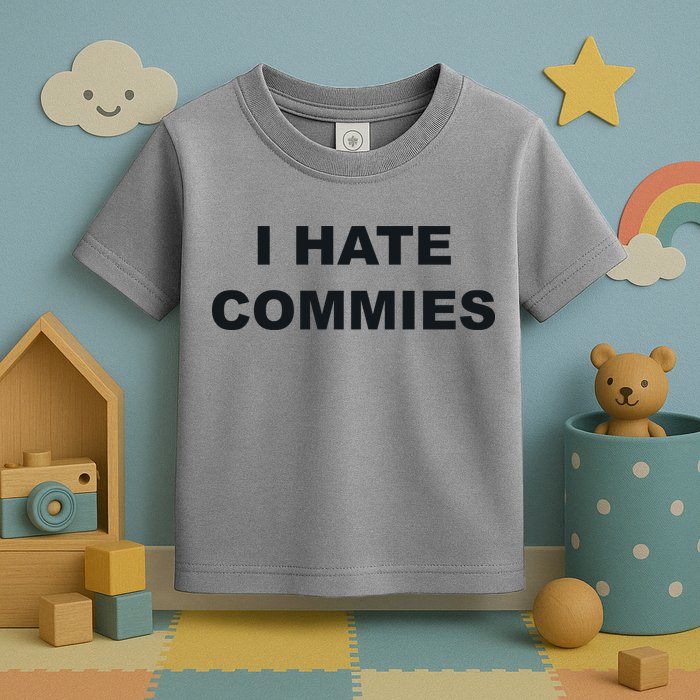 Top That Says Hate Commies Anti Commie Communism Sucks Toddler T-Shirt