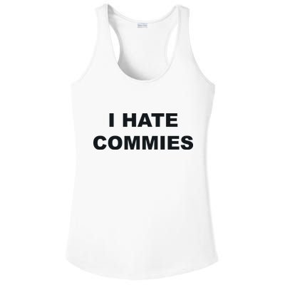 Top That Says Hate Commies Anti Commie Communism Sucks Ladies PosiCharge Competitor Racerback Tank
