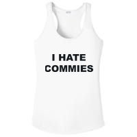 Top That Says Hate Commies Anti Commie Communism Sucks Ladies PosiCharge Competitor Racerback Tank
