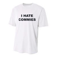 Top That Says Hate Commies Anti Commie Communism Sucks Youth Performance Sprint T-Shirt