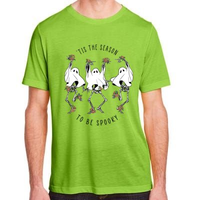 Tis The Season To Be Spooky Skeleton Dancing Halloween Fall Cool Gift Adult ChromaSoft Performance T-Shirt