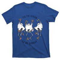 Tis The Season To Be Spooky Skeleton Dancing Halloween Fall Cool Gift T-Shirt