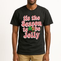 Tis The Season To Be Jolly Cookie Tree Christmas Retro Tall T-Shirt