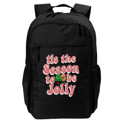 Tis The Season To Be Jolly Cookie Tree Christmas Retro Backpack