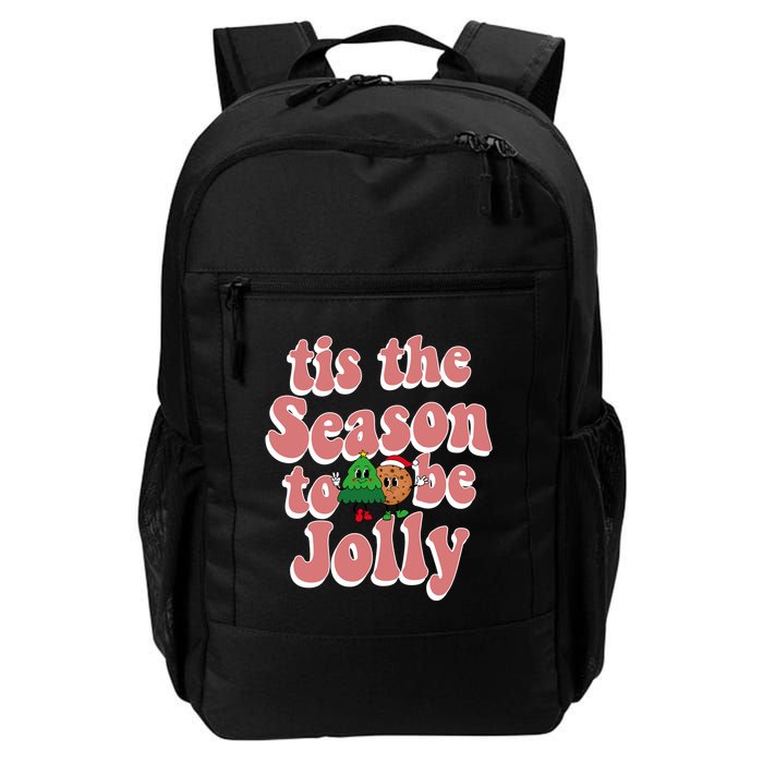 Tis The Season To Be Jolly Cookie Tree Christmas Retro Backpack
