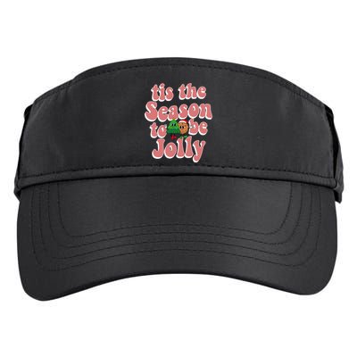 Tis The Season To Be Jolly Cookie Tree Christmas Retro Adult Drive Performance Visor
