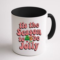 Tis The Season To Be Jolly Cookie Tree Christmas Retro Mug