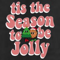 Tis The Season To Be Jolly Cookie Tree Christmas Retro Golf Towel