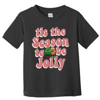 Tis The Season To Be Jolly Cookie Tree Christmas Retro Toddler T-Shirt