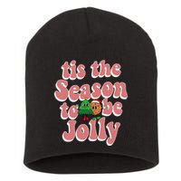 Tis The Season To Be Jolly Cookie Tree Christmas Retro Short Acrylic Beanie