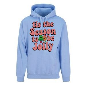 Tis The Season To Be Jolly Cookie Tree Christmas Retro Unisex Surf Hoodie