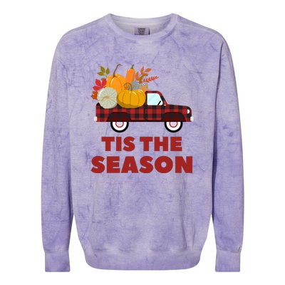 Tis The Season Colorblast Crewneck Sweatshirt