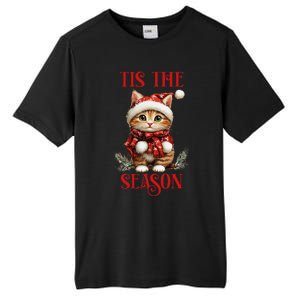 Tis The Season Cat Tall Fusion ChromaSoft Performance T-Shirt