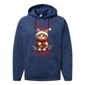 Tis The Season Cat Performance Fleece Hoodie