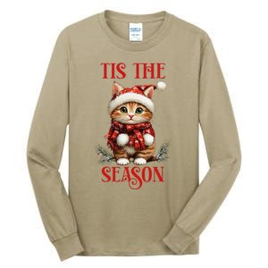 Tis The Season Cat Tall Long Sleeve T-Shirt