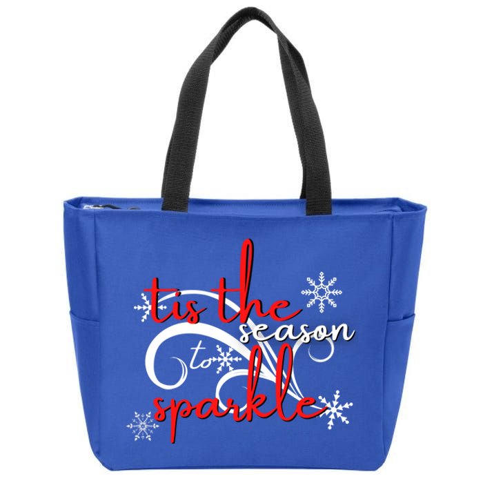 Tis The Season To Novelty Sarcastic Gift Idea Funny Gift Zip Tote Bag