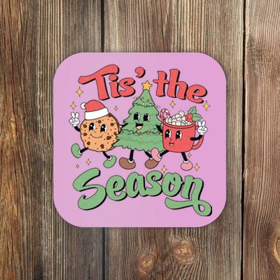 Tis The Season Christmas Holiday Festive Coaster