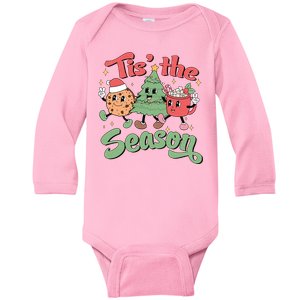 Tis The Season Christmas Holiday Festive Baby Long Sleeve Bodysuit