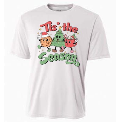 Tis The Season Christmas Holiday Festive Cooling Performance Crew T-Shirt