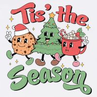 Tis The Season Christmas Holiday Festive V-Neck T-Shirt