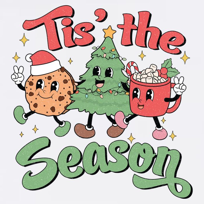 Tis The Season Christmas Holiday Festive V-Neck T-Shirt