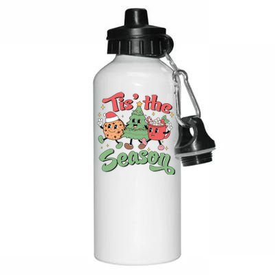 Tis The Season Christmas Holiday Festive Aluminum Water Bottle