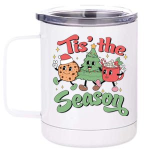 Tis The Season Christmas Holiday Festive 12 oz Stainless Steel Tumbler Cup