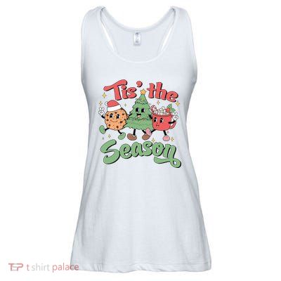 Tis The Season Christmas Holiday Festive Ladies Essential Flowy Tank