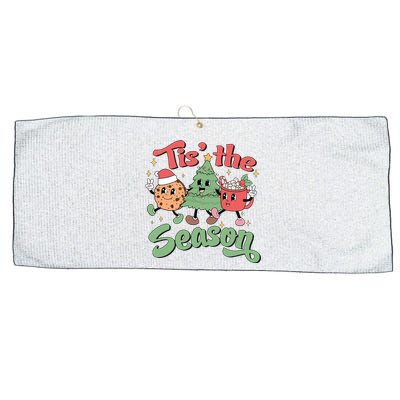 Tis The Season Christmas Holiday Festive Large Microfiber Waffle Golf Towel