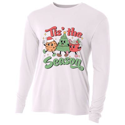 Tis The Season Christmas Holiday Festive Cooling Performance Long Sleeve Crew