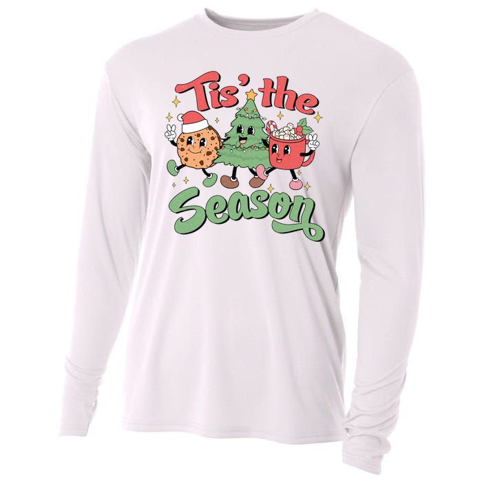 Tis The Season Christmas Holiday Festive Cooling Performance Long Sleeve Crew