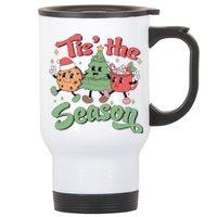 Tis The Season Christmas Holiday Festive Stainless Steel Travel Mug