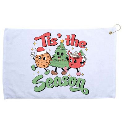 Tis The Season Christmas Holiday Festive Grommeted Golf Towel