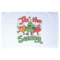 Tis The Season Christmas Holiday Festive Microfiber Hand Towel