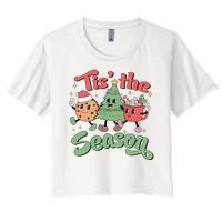 Tis The Season Christmas Holiday Festive Women's Crop Top Tee