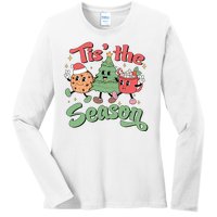 Tis The Season Christmas Holiday Festive Ladies Long Sleeve Shirt