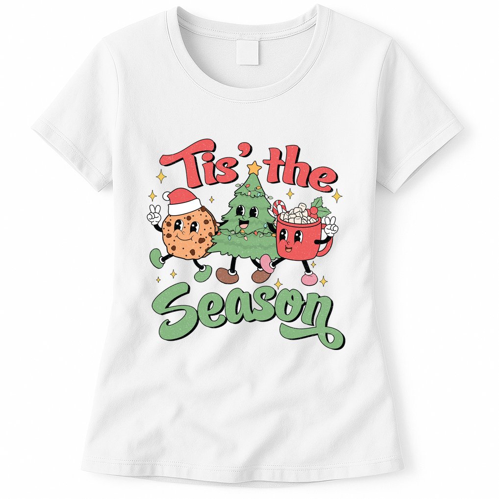 Tis The Season Christmas Holiday Festive Womens T-Shirt