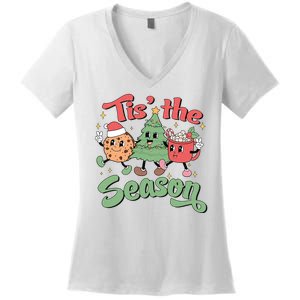 Tis The Season Christmas Holiday Festive Women's V-Neck T-Shirt