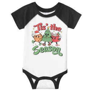 Tis The Season Christmas Holiday Festive Infant Baby Jersey Bodysuit